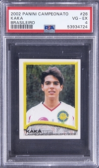2002 Panini Campeonato Brasileiro #26 Kaka Rookie Card - PSA VG-EX 4